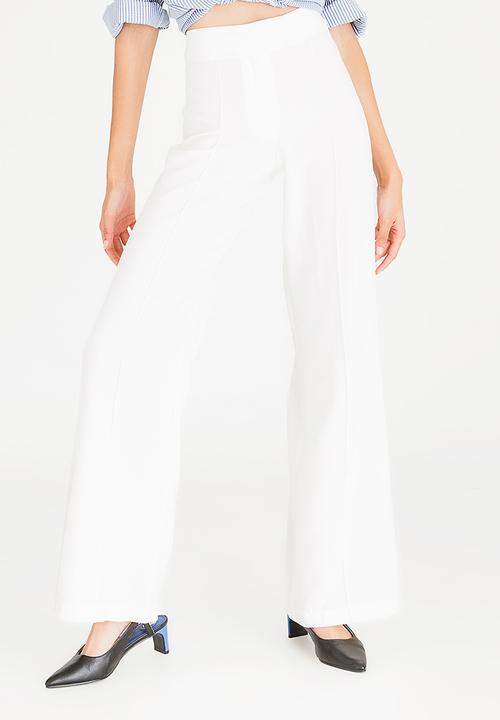STYLE REPUBLIC - Highwaisted smart pants off - white
