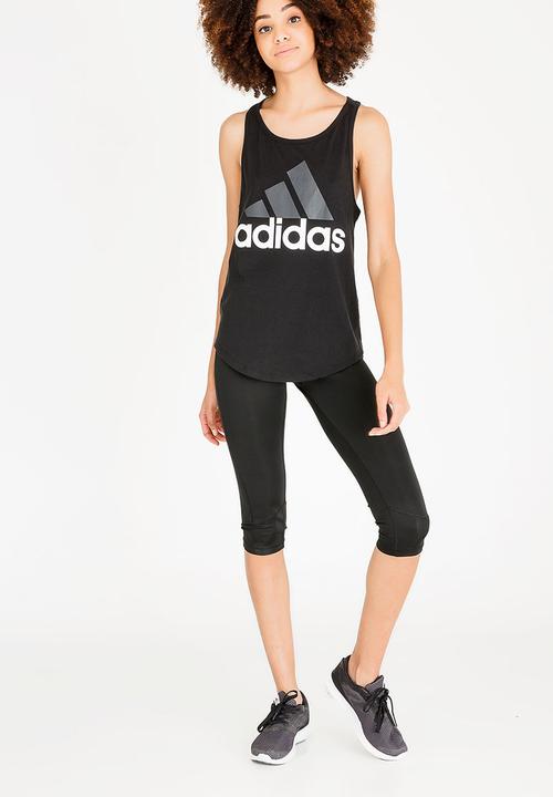 adidas - Essence tank top - black & white