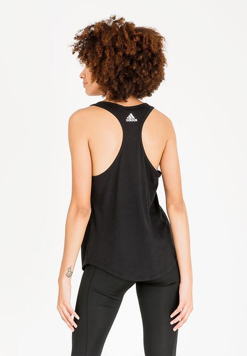 adidas - Essence tank top - black & white