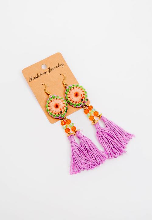 STYLE REPUBLIC - Tassel earrings - multi