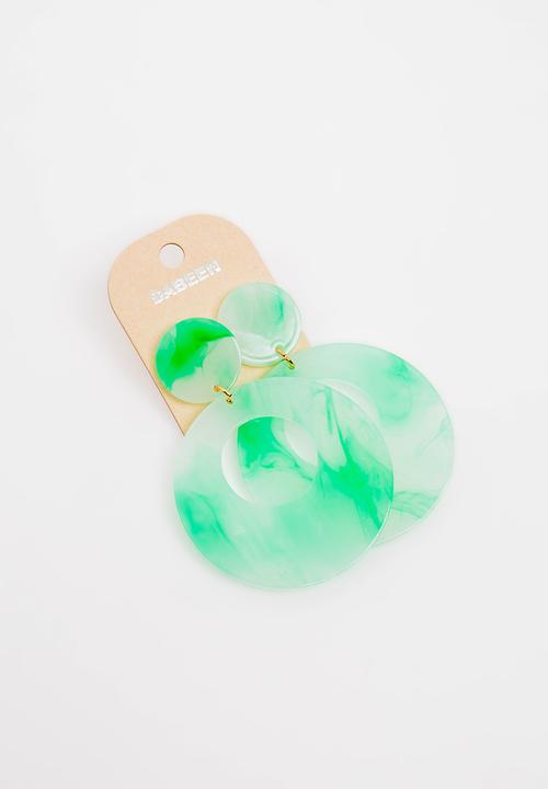 STYLE REPUBLIC - Hoop Earrings - Green