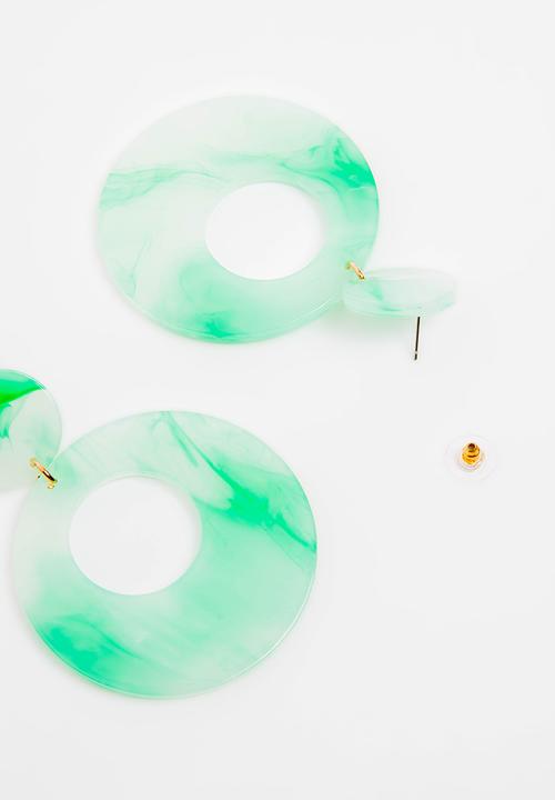 STYLE REPUBLIC - Hoop Earrings - Green