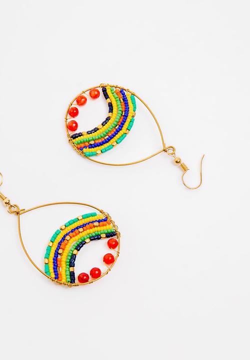STYLE REPUBLIC - Beaded earrings - multi