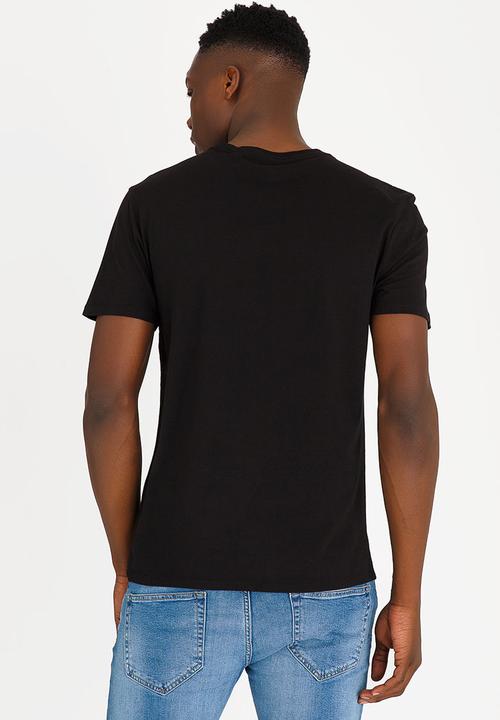 GUESS - Basic Triangle Crew Neck Black