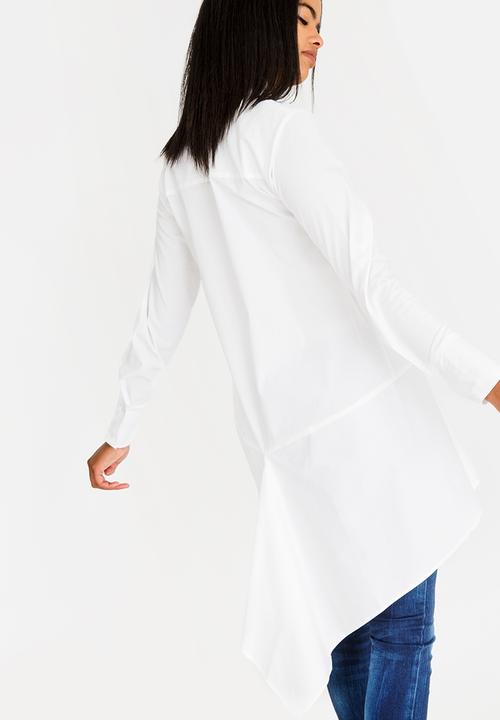 Leigh Schubert - Marylbone shirt with hanky edges - white
