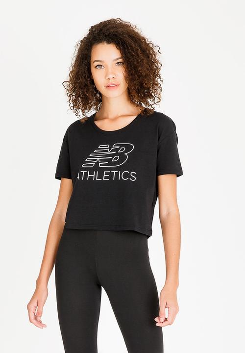 New Balance  - Athletics Cropped Tee Black