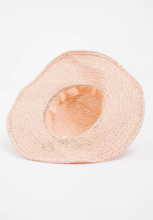 Joy Collectables - Bow Detail Straw Hat Pale Pink