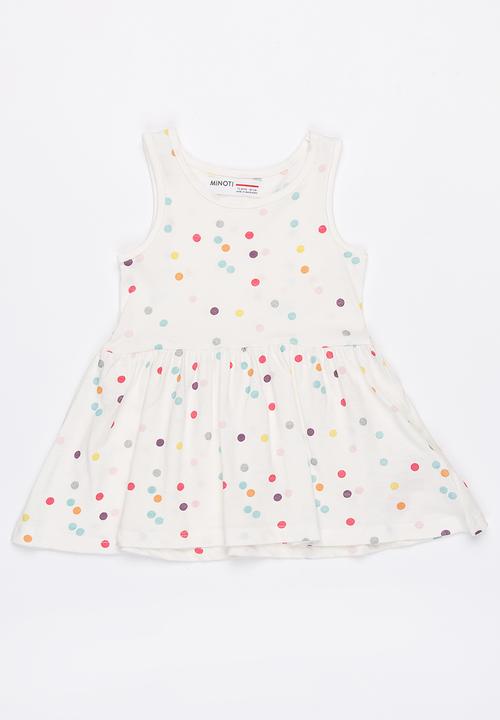 MINOTI - Basic Polka Dot AOP Glitter Print Dress Multi-colour