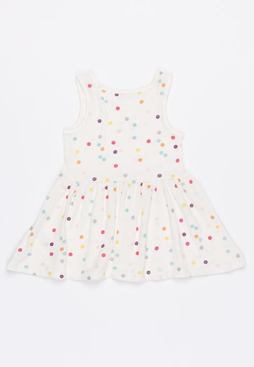 MINOTI - Basic Polka Dot AOP Glitter Print Dress Multi-colour