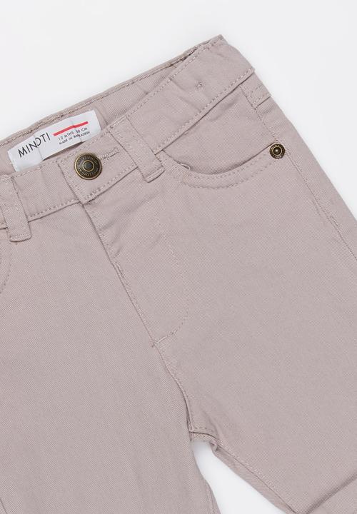 MINOTI - Basic slub twill jean shorts - grey