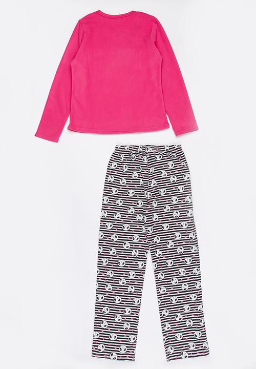 Twin Clothing - Combo Panda Pyjama Set - pink