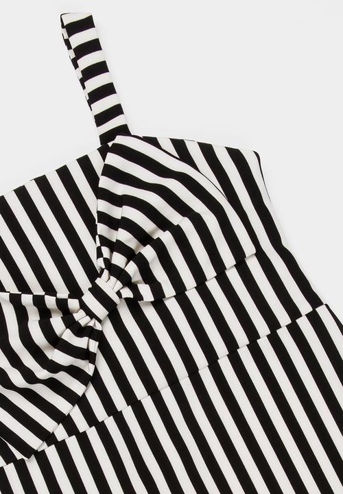 Rebel Republic - Bow detail dress - black