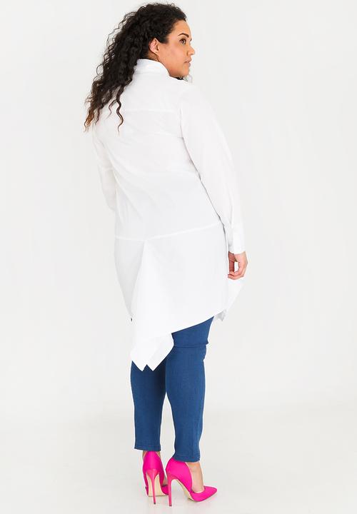 Leigh Schubert - Marylbone shirt with hanky edge - white