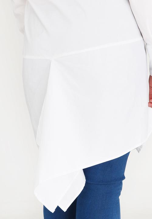 Leigh Schubert - Marylbone shirt with hanky edge - white