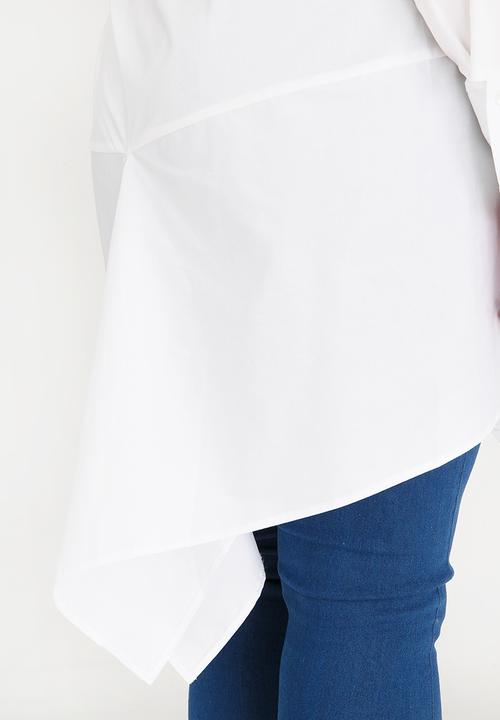 Leigh Schubert - Marylbone shirt with hanky edge - white
