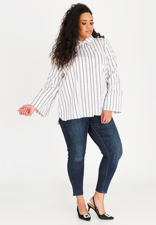 STYLE REPUBLIC PLUS - Pearl button shirt - multi