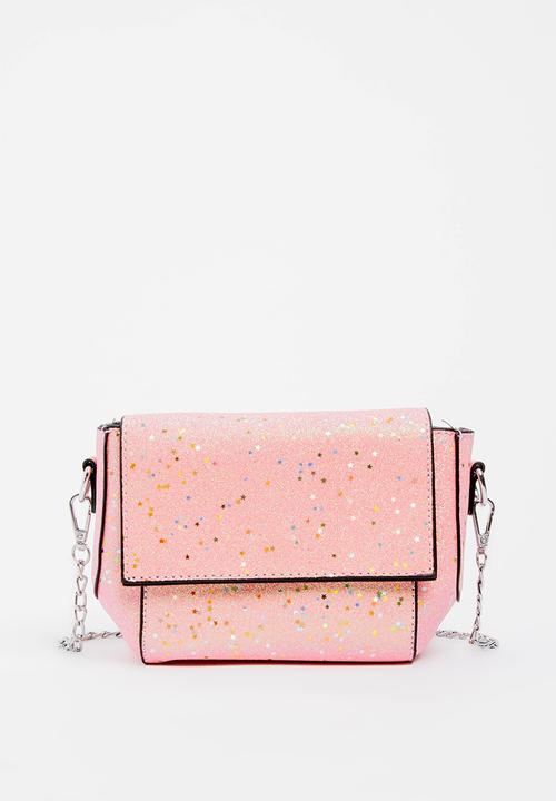 Pop Candy - Glitter Sling Bag Pale Pink