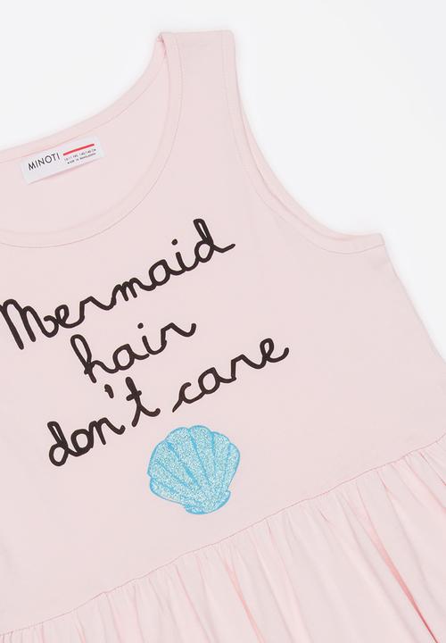 MINOTI - Basic glitter print dress - pink