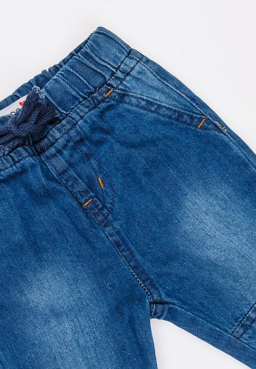 MINOTI - Cactus denim paneled jean - blue