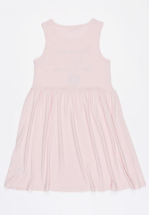 MINOTI - Basic glitter print dress - pink