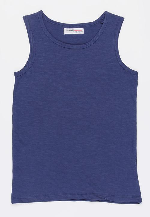 MINOTI - Basic Slub Vest Navy