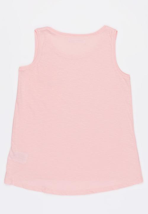 MINOTI - Basic Slub Vest Mid Pink