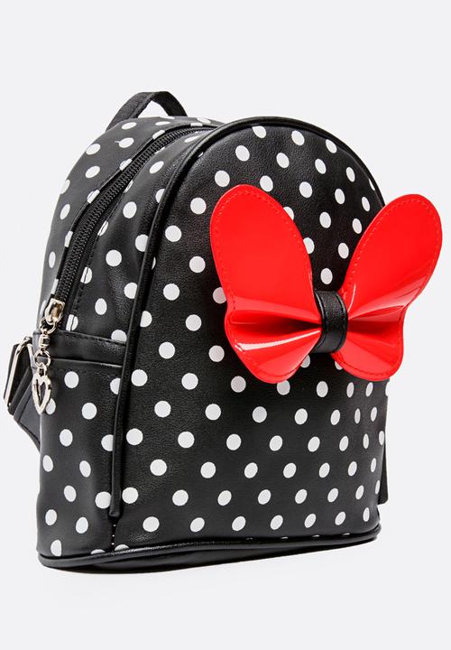 Pop Candy - Polka-dot backpack - black & white 