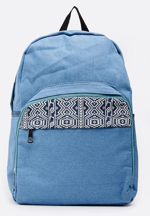 Pop Candy - Aztec printed backpack - blue