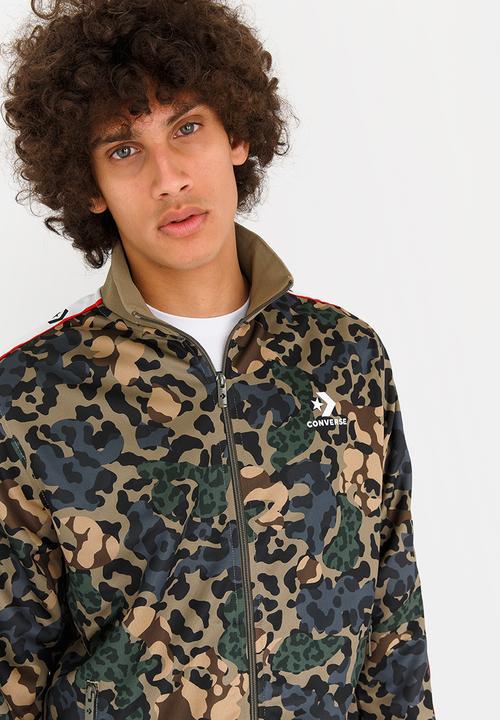 Converse Star Chevron Track Jacket Khaki Green