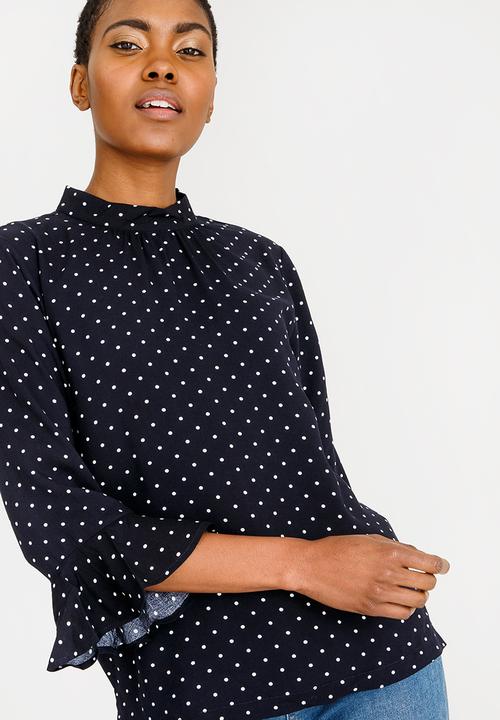 ONLY - Mesa Frill Top Navy