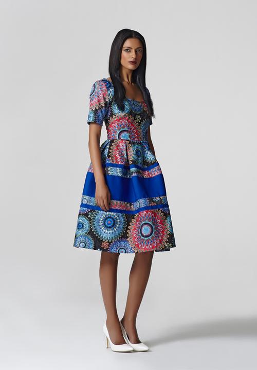 Embroidered Dress Multi-colour Thula 