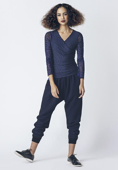 Marianne Fassler - Wrap Top Blue