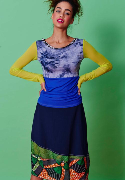 Marianne Fassler - Boat-neck Vest Mid Blue