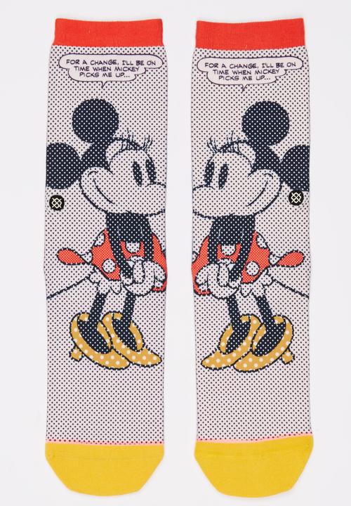 STANCE - Tick Tock Minnie Sock Off White