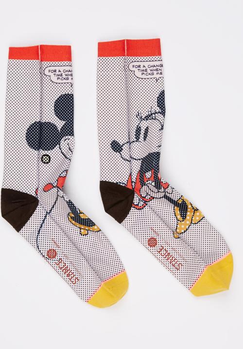 STANCE - Tick Tock Minnie Sock Off White
