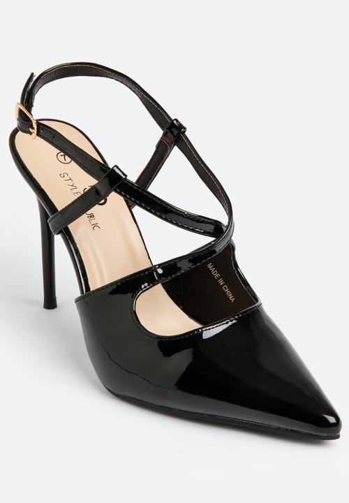 STYLE REPUBLIC - Cross strap stiletto - black