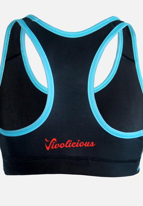 Vivolicious - Sugarbird Intensity Sportsbra Black and Blue