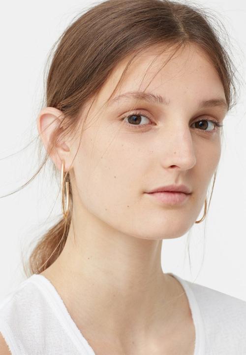 MANGO - Side Slit Sleeveless Top White
