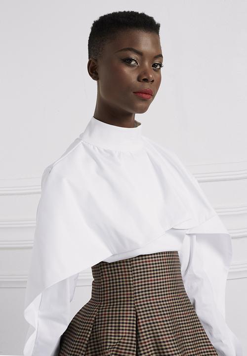 DAVID by David Tlale - Missionary Blouse White