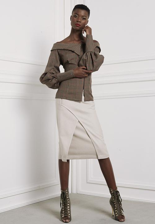 DAVID by David Tlale - Off-shore Shirt Mid Brown