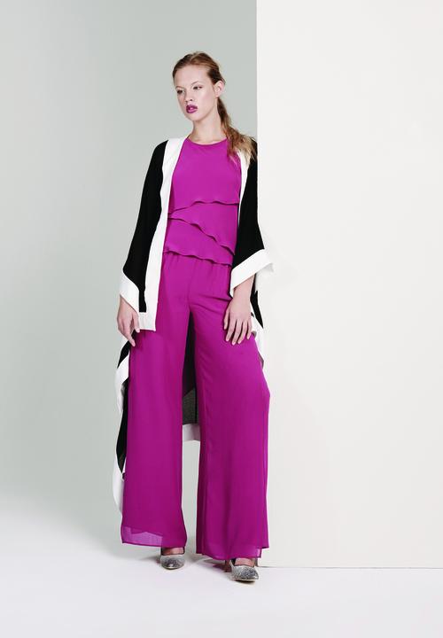 Gavin Rajah - Diagonal Layered Bias Camisole Mid Purple Mid Purple