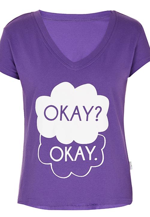 Precioux - Printed Tshirt Mid Purple