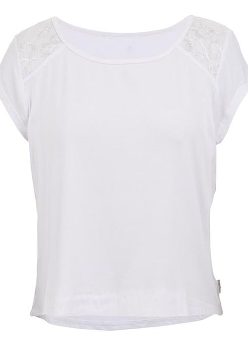 Precioux - Lace Detail Top White