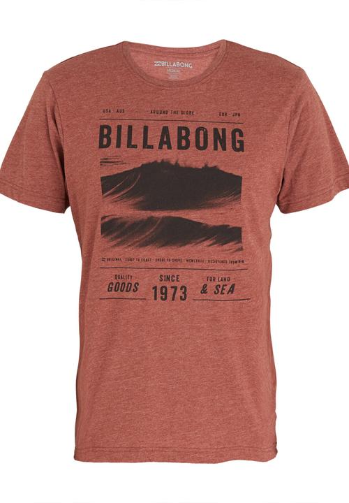 Billabong  - Tech Lines T Shirt Red