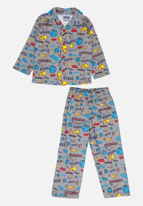 Twin Clothing - Flannel Pj Set Multi-colour