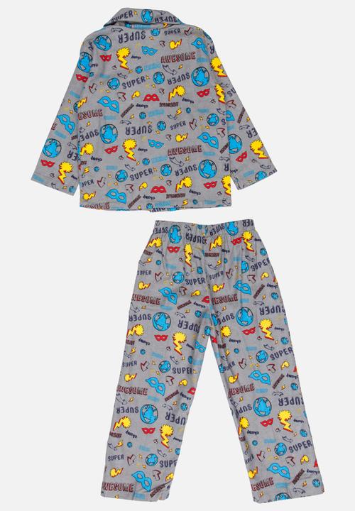 Twin Clothing - Flannel Pj Set Multi-colour