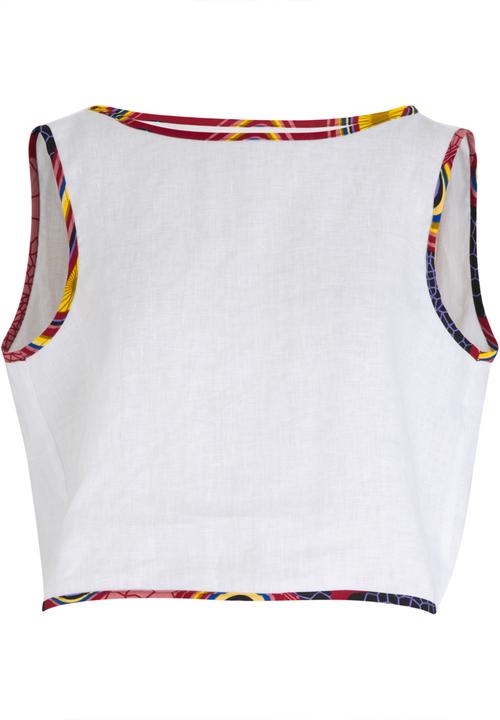 DAVID by David Tlale - Oversized Tank White