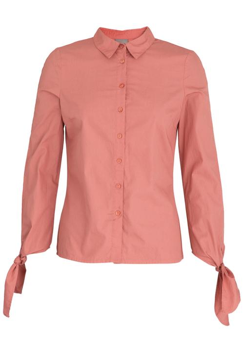 Vero Moda - Rome Embroidered Long Sleeve Shirt Peach