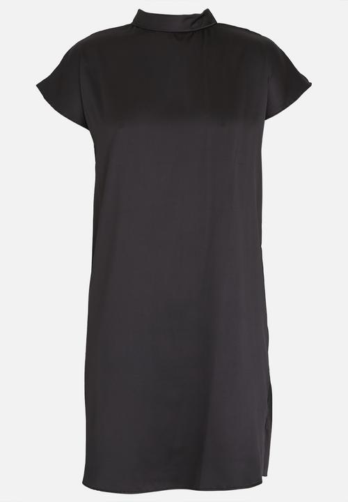 c(inch) - Back Detail Mini Dress Black
