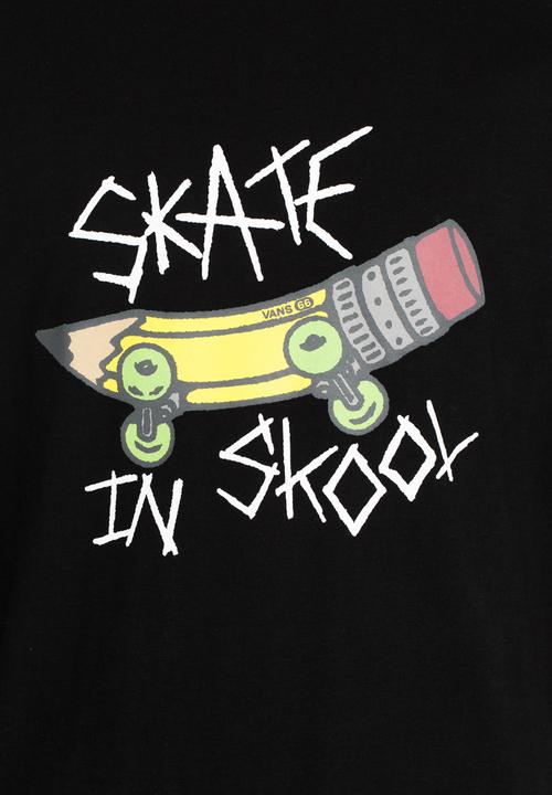 Vans - Skate in Skool  Tee Black